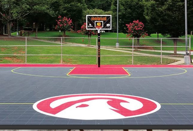 Hawks Basketball Court Welcome All Park